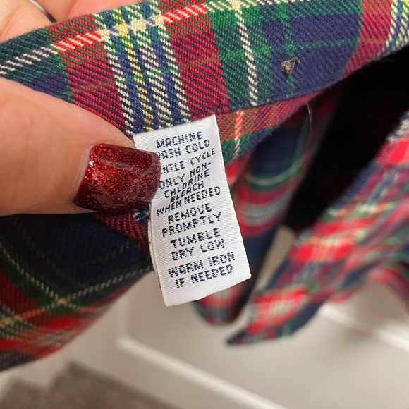 ❤️‍🔥 Ralph Lauren HANDSOME XXLB Classic Fit Red Green Black Plaid Flannel Shirt - Picture 7 of 8